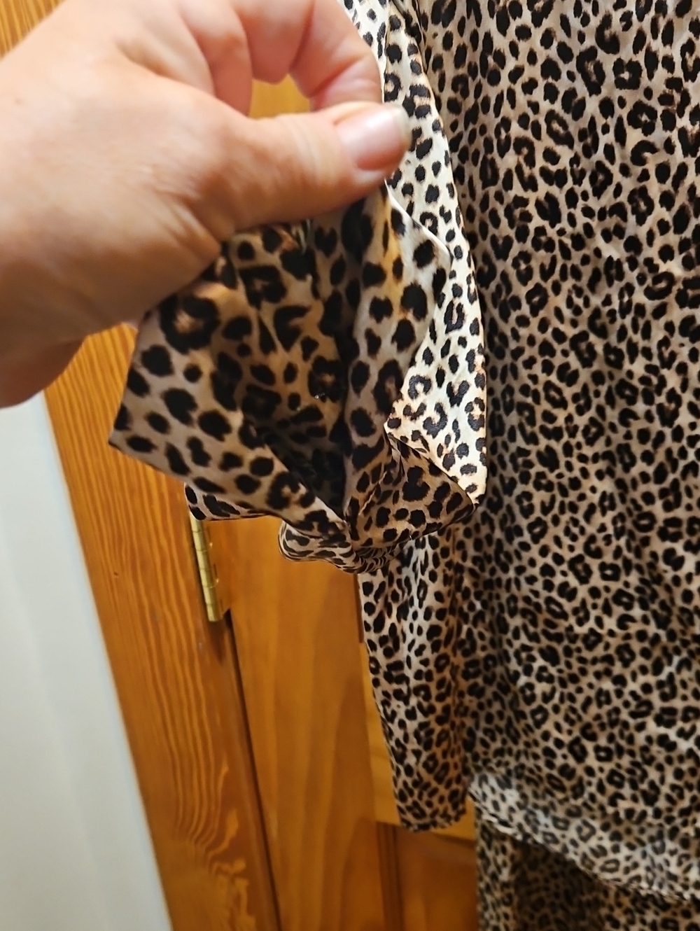 Leopard Print Pajama Set - - Picture 2 of 5